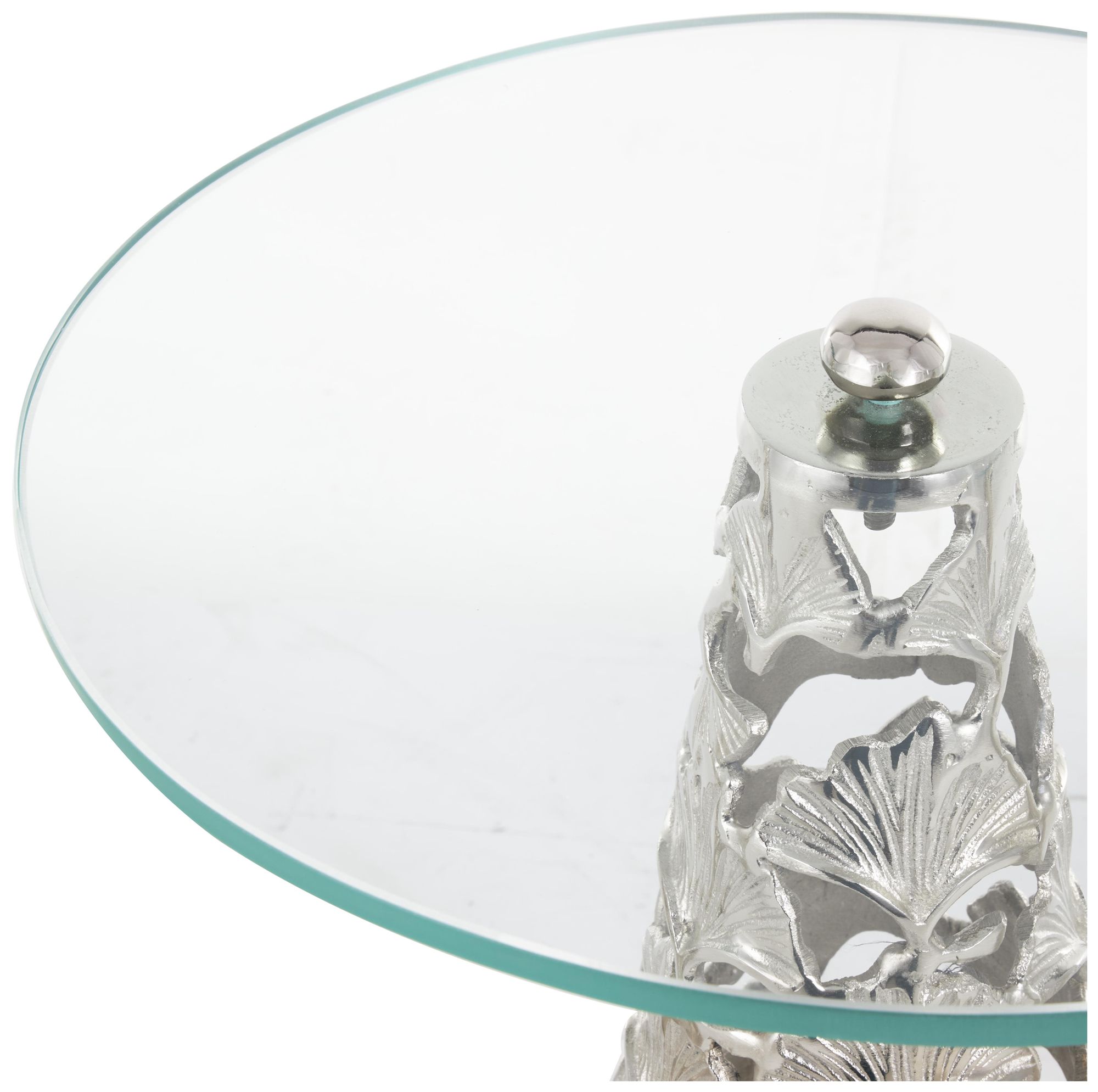 Image 4 Silver Aluminum Metal Contemporary Accen more views