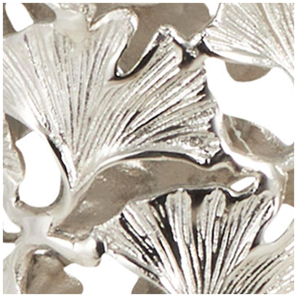 Silver Aluminum Metal Contemporary Accen