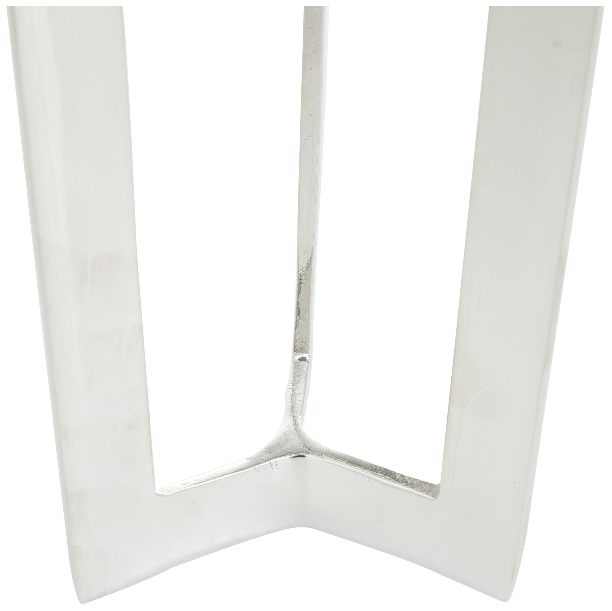 Image 3 Silver Aluminum Metal Contemporary Candl more views