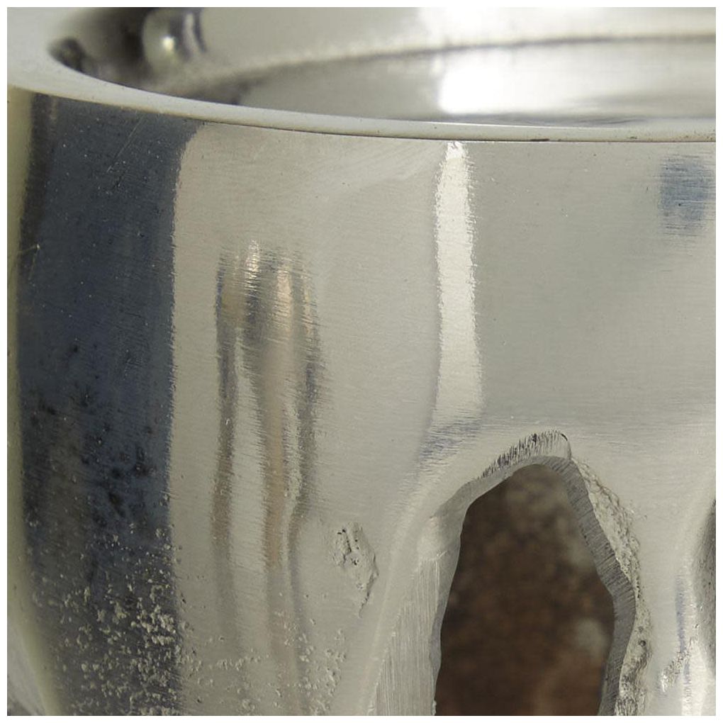 Image 7 Silver Aluminum Metal Contemporary Candl more views