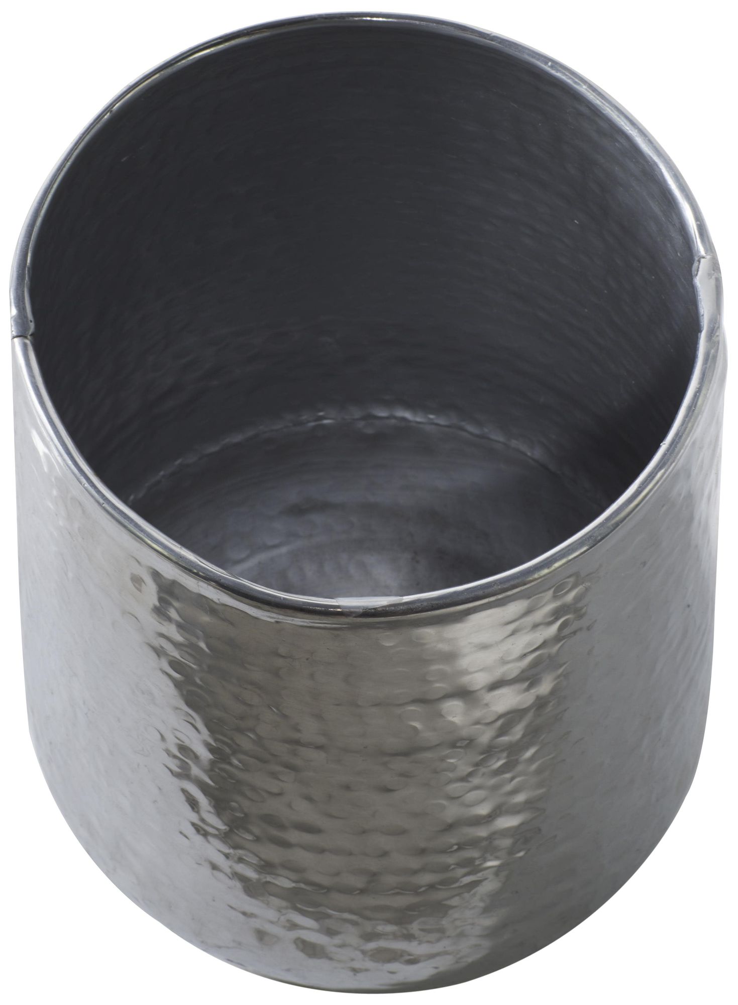 Image 4 Silver Aluminum Metal Glam Planter, S/3 21", 16", 13"H more views