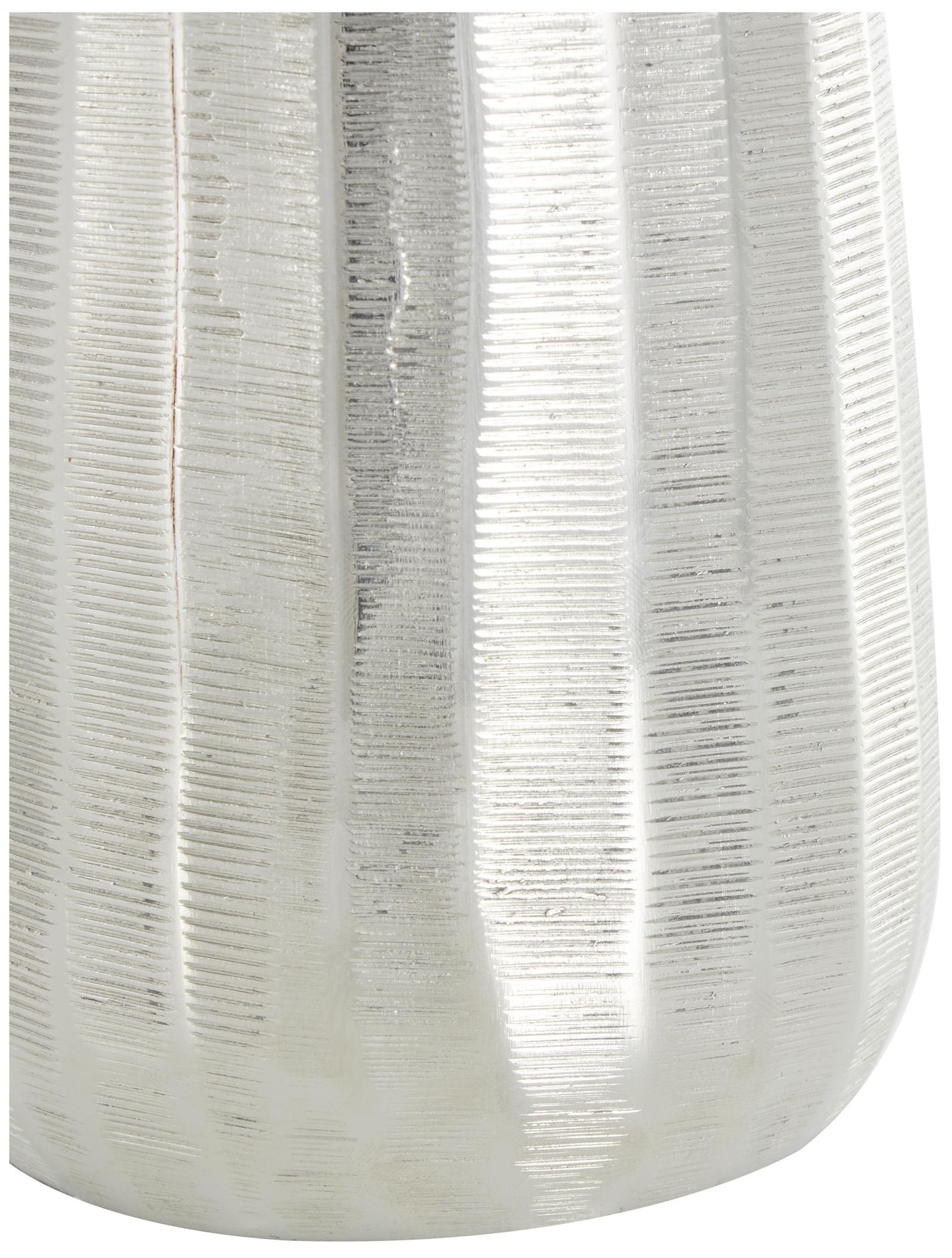 Image 3 Silver Aluminum Metal Glam Vase, S/2 20", 16"H more views