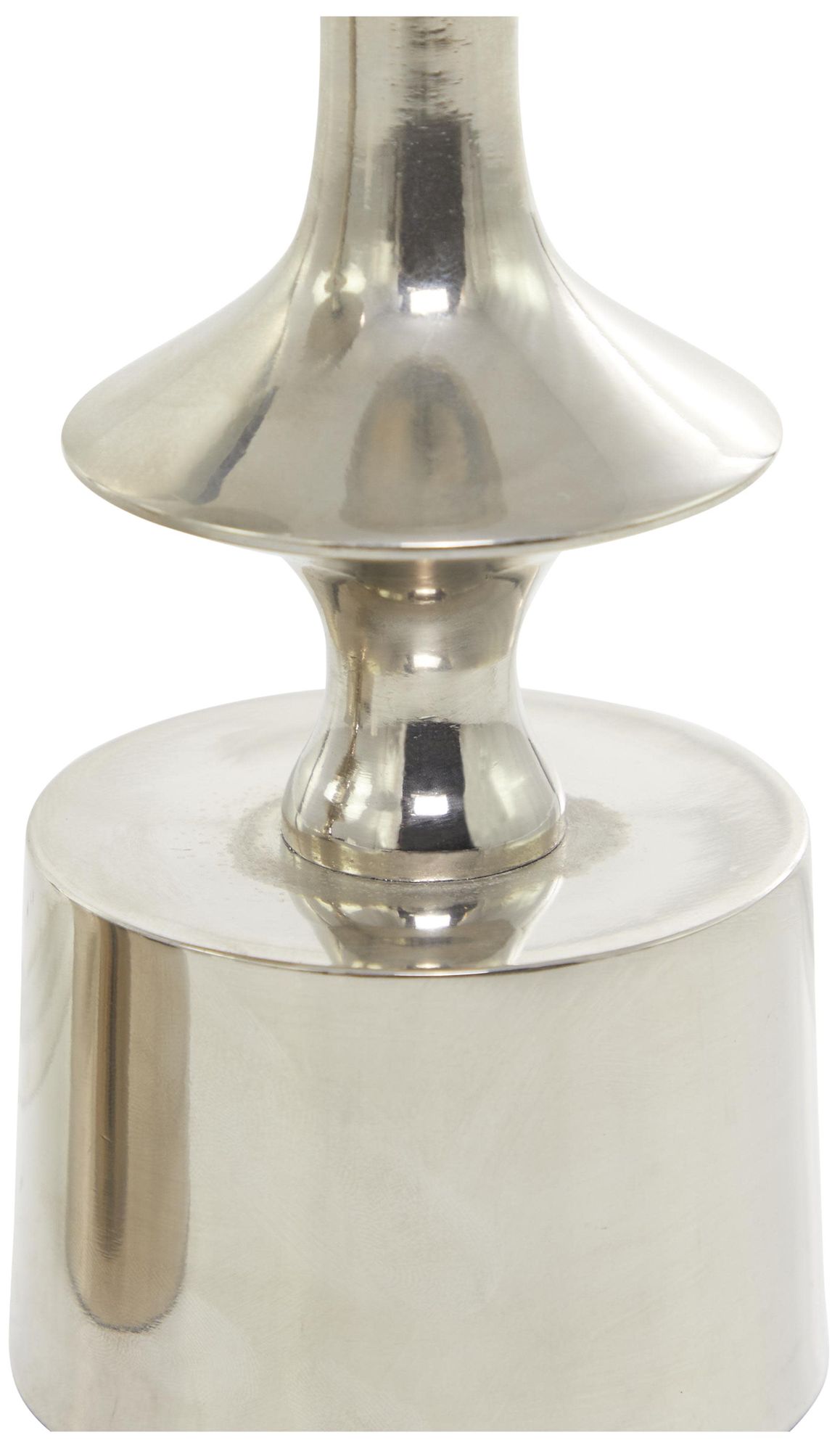 Image 3 Silver Aluminum Metal Modern Candle Hold more views