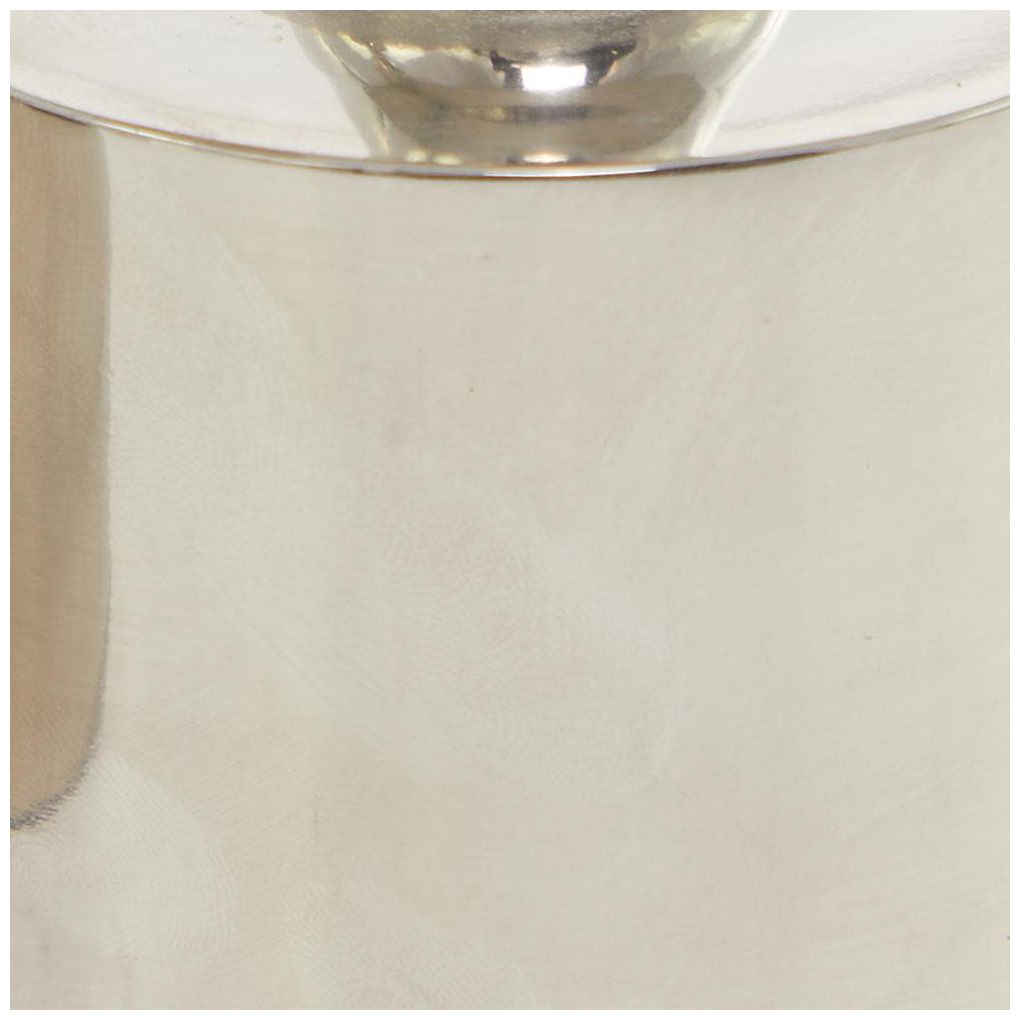 Image 7 Silver Aluminum Metal Modern Candle Hold more views