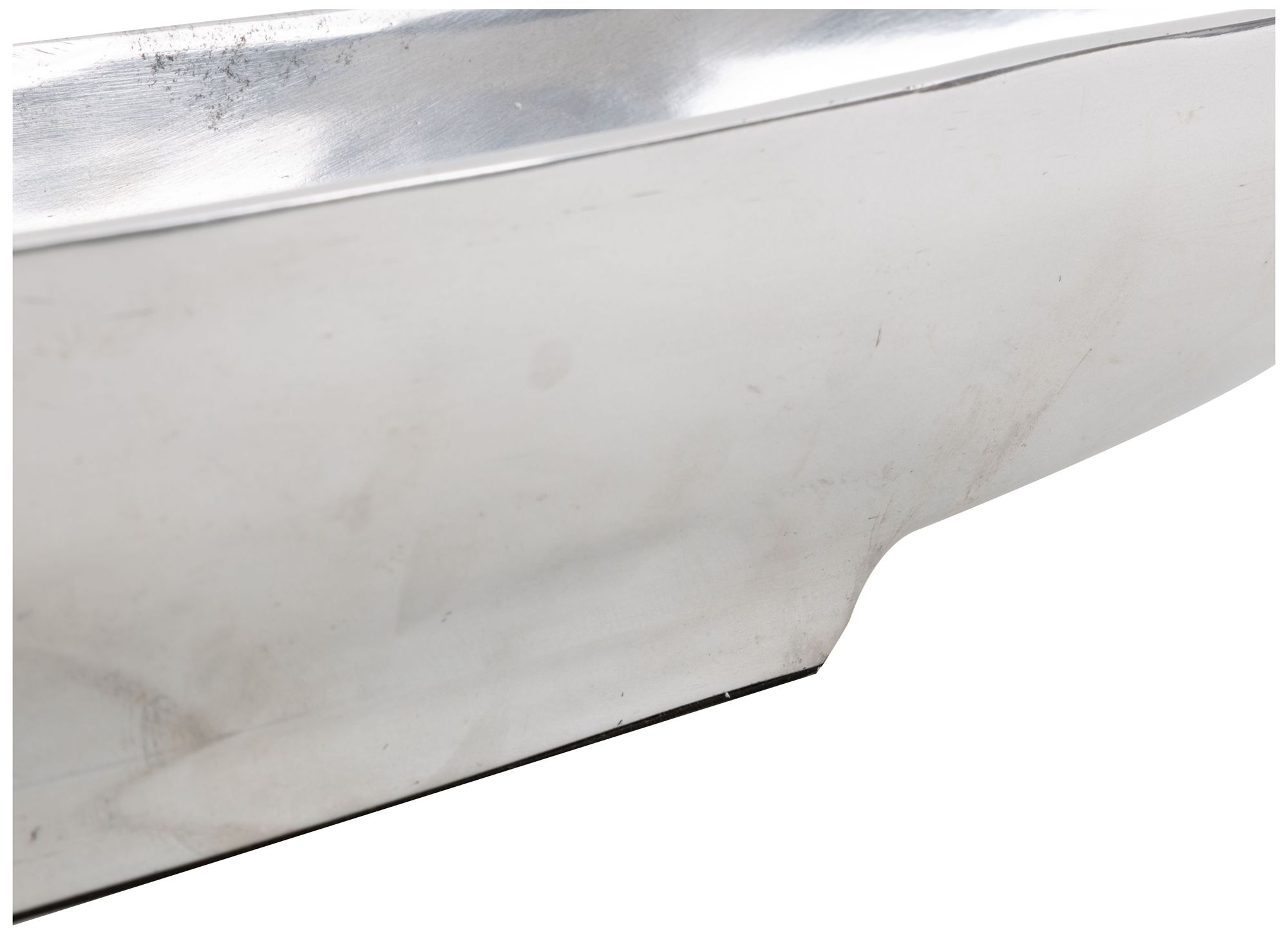 Image 2 Silver Aluminum Metal Modern Tray, 29" x 5" x 3" more views