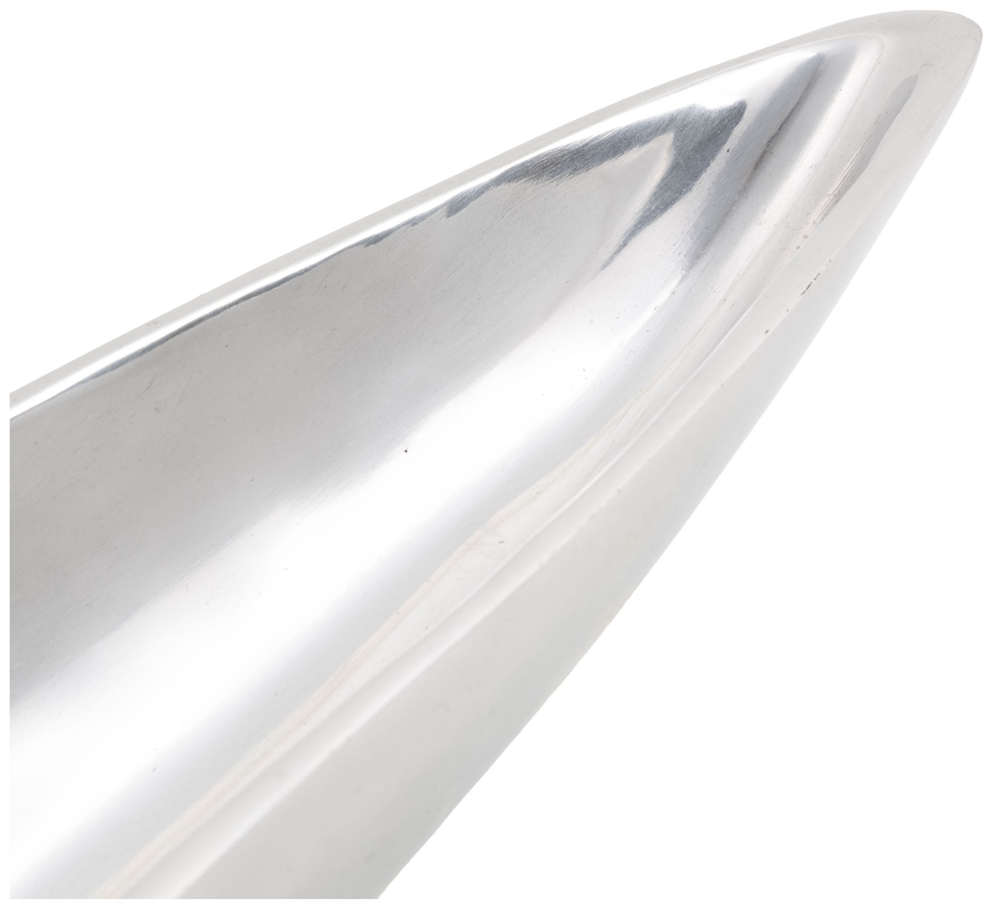 Image 3 Silver Aluminum Metal Modern Tray, 29" x 5" x 3" more views