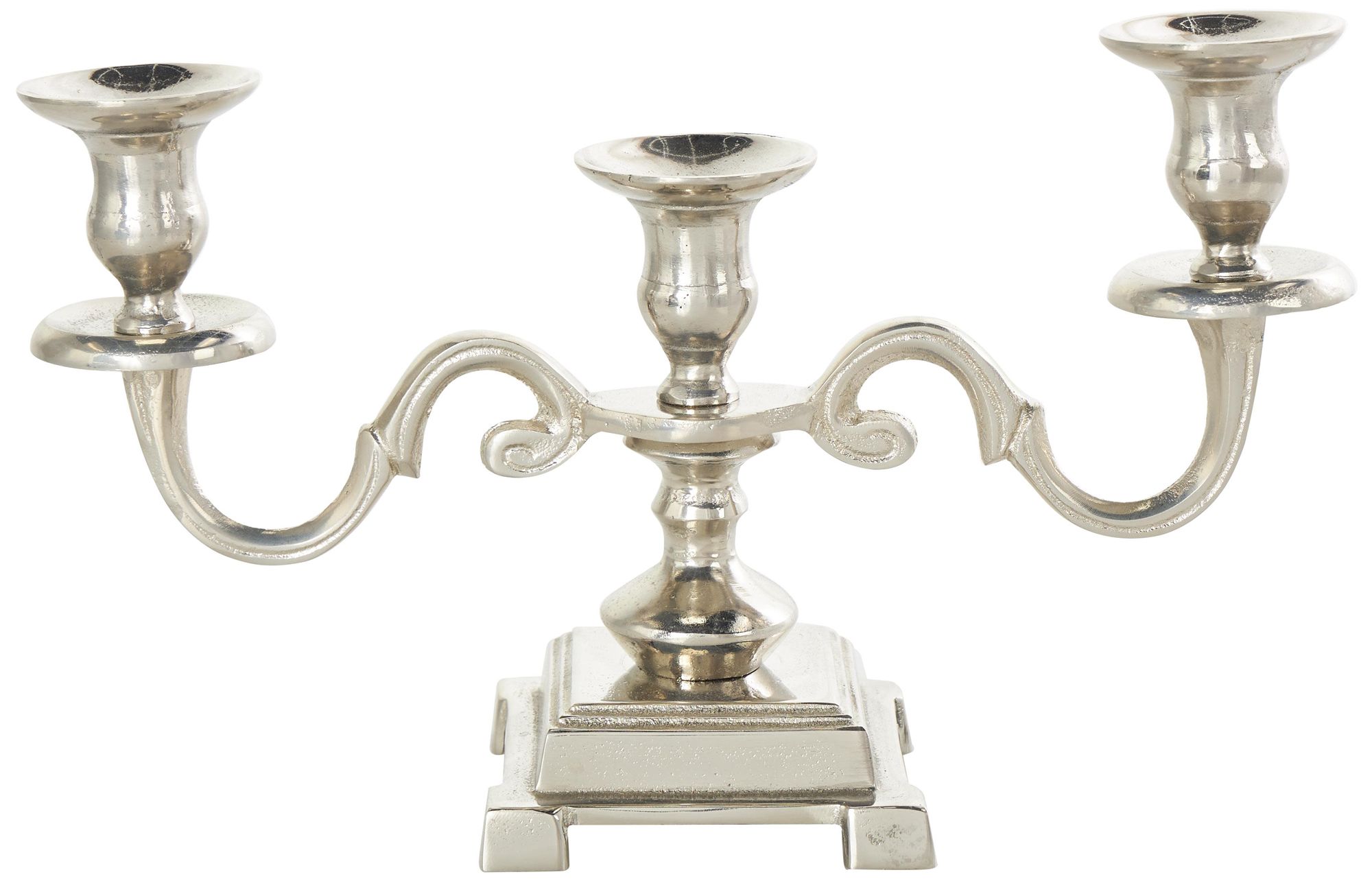 Image 5 Silver Aluminum Metal Traditional Candel more views