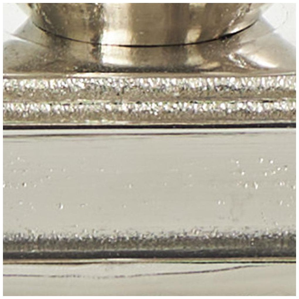 Silver Aluminum Metal Traditional Candel