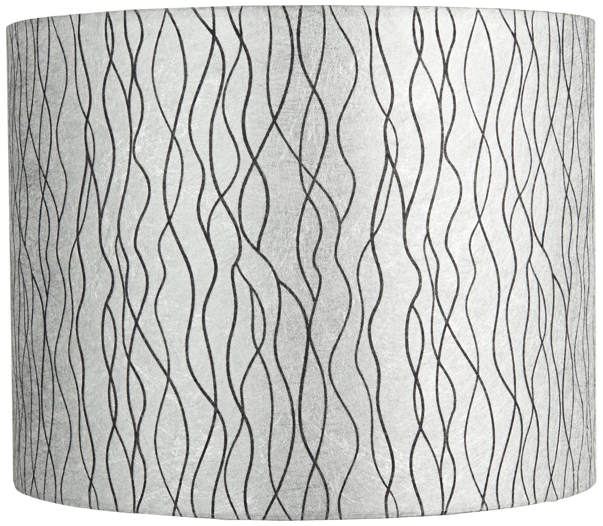 black and silver lamp shade