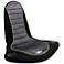 Silver and Black Winged Ergonomic Video Gaming Chair