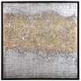 Silver &#38; Gold Rupture 40in Hand Embellished Highly Textured Canvas Prin