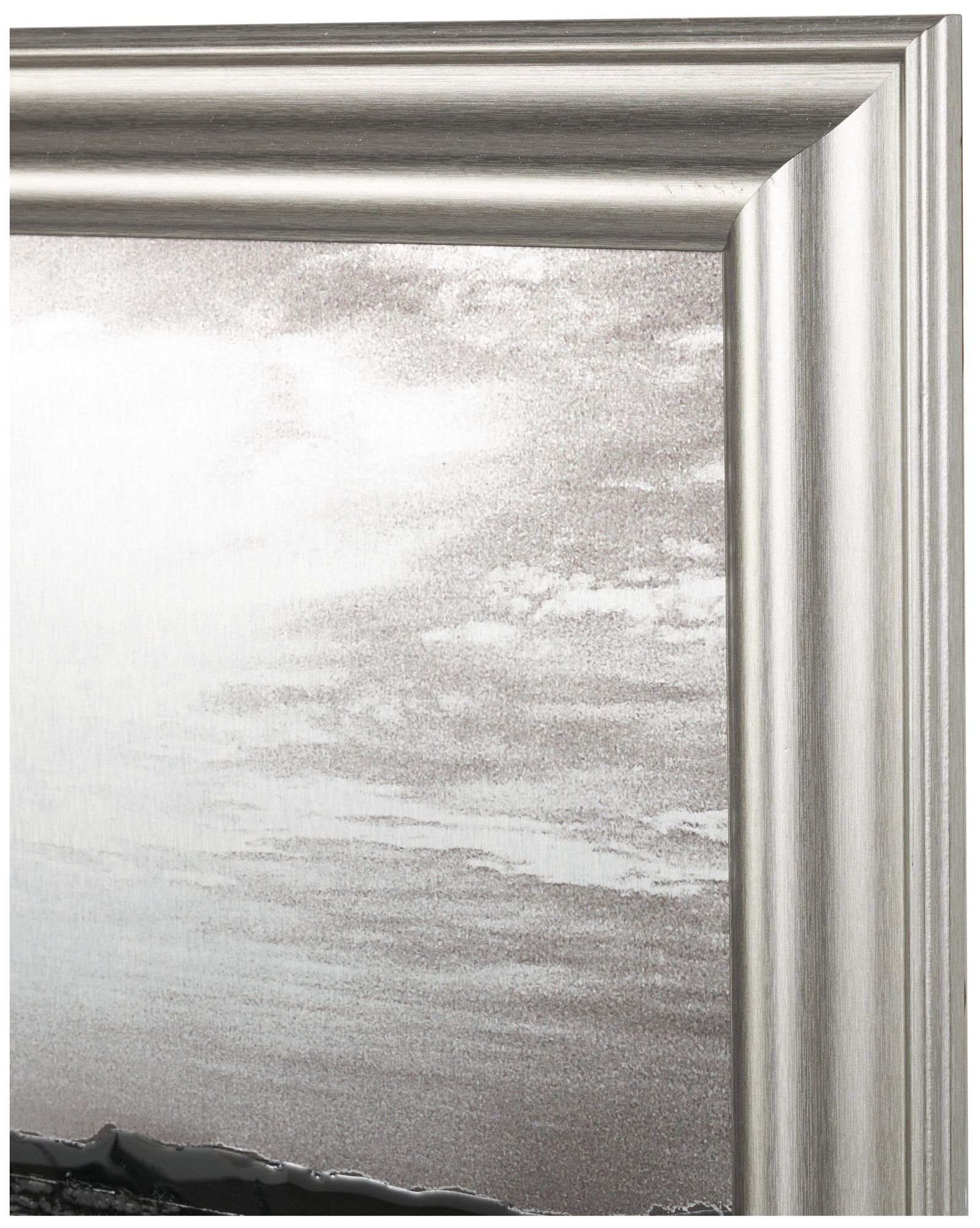 Image 3 Silver Canvas Contemporary Framed Wall Art, 51" x 1" x 36" more views