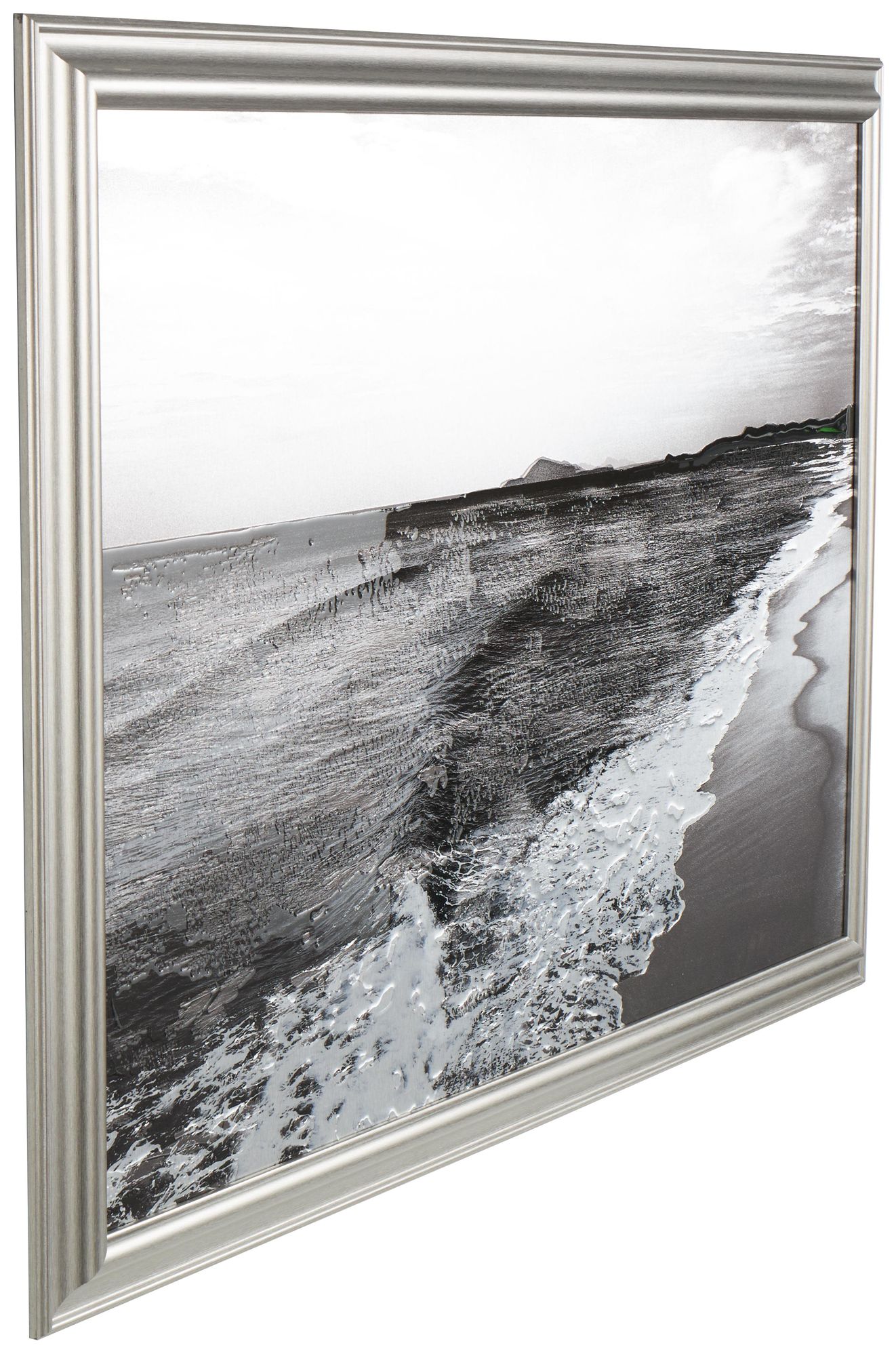 Image 6 Silver Canvas Contemporary Framed Wall Art, 51" x 1" x 36" more views