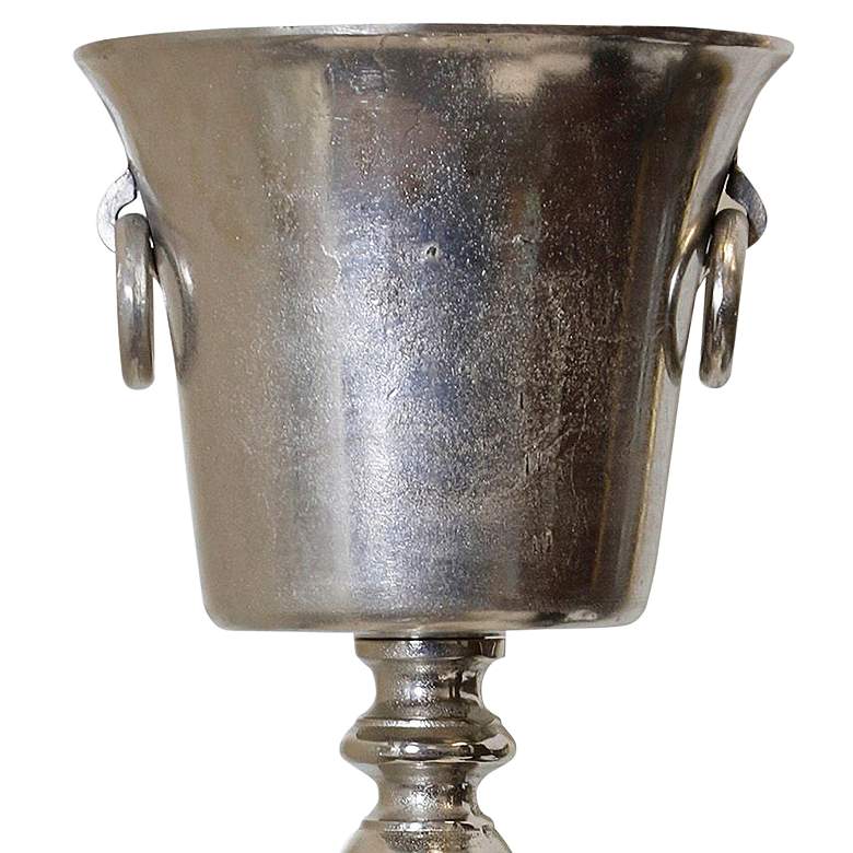 Image 2 Silver - Cast Aluminum Large Goblet - 33In Ht. X 11In W. X 11In D. more views
