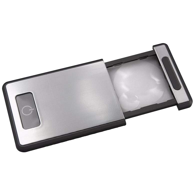 Image 1 Silver Compact Magnifying LED Light