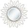 Silver Daisy 30" Wide Wall Mirror