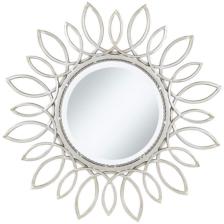 Image 1 Silver Daisy 30 inch Wide Wall Mirror