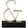 Silver Decorative 9 3/4" Ampersand Sculpture