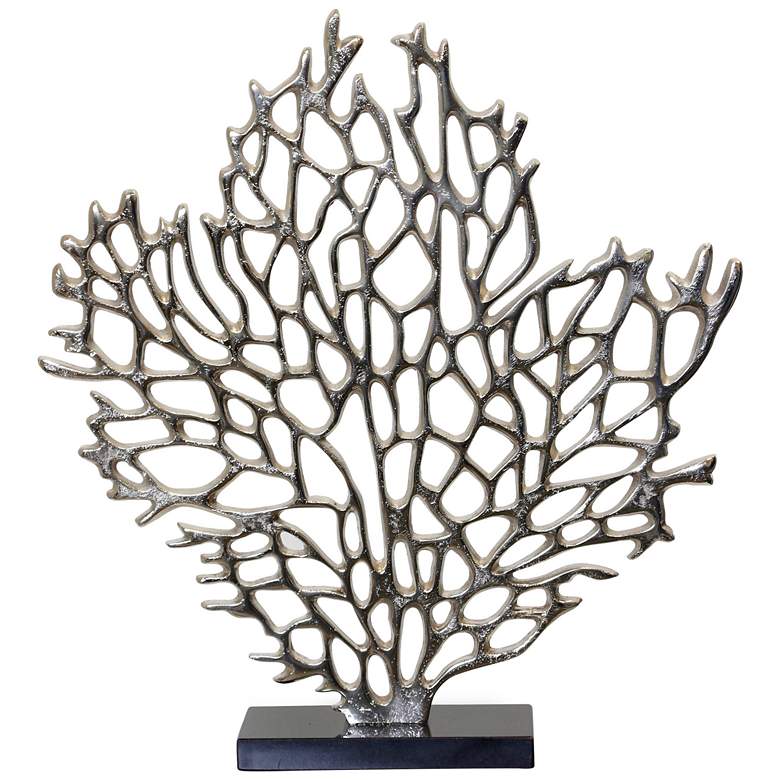 Image 1 Silver Foil - Coral Reef Metal Decorative Table Top Accessory
