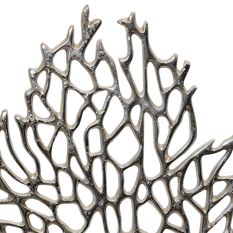 Image 2 Silver Foil - Coral Reef Metal Decorative Table Top Accessory more views