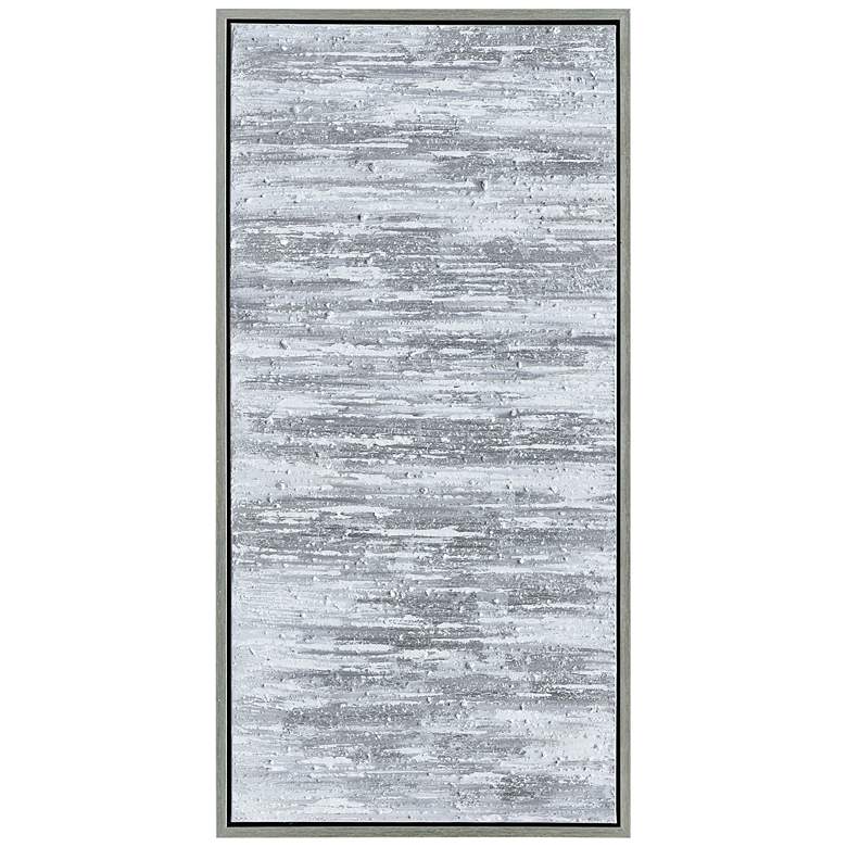 Image 5 Silver Frequency 48" High Metallic Framed Canvas Wall Art more views