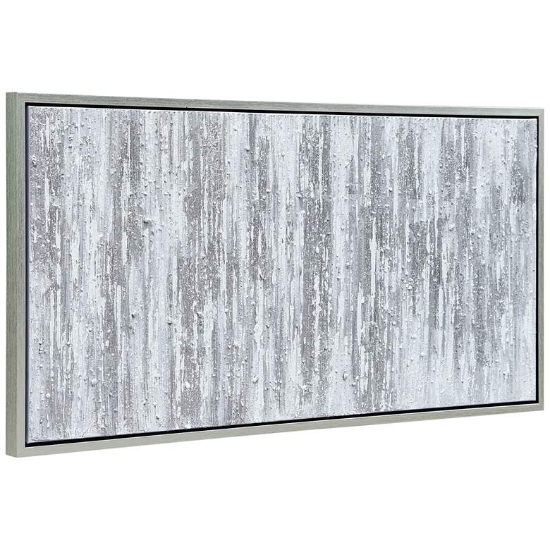Image 6 Silver Frequency 48" High Metallic Framed Canvas Wall Art more views