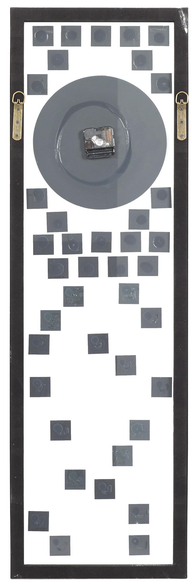 Image 5 Silver Glass Glam Wall Clock, 13" x 1" x 42" more views