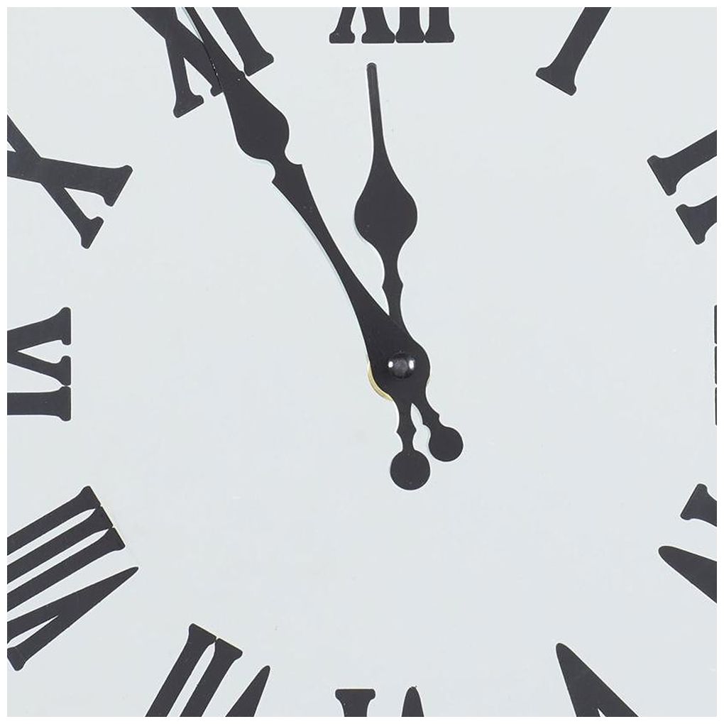 Silver Glass Glam Wall Clock, 13" x 1" x 42"