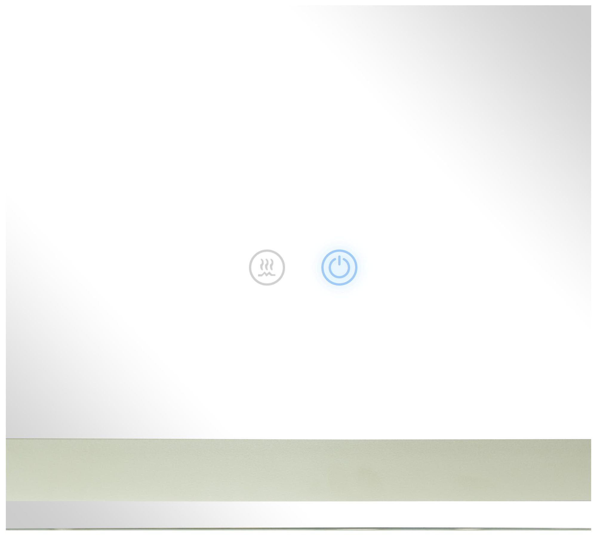 Image 2 Silver Glass Modern Anti Fog Mirror, 51" x 1" x 32" more views