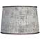 Silver Gray Drum Lamp Shade 14x16x11 (Spider)