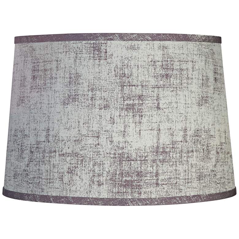 Image 1 Silver Gray Drum Lamp Shade 14x16x11 (Spider)
