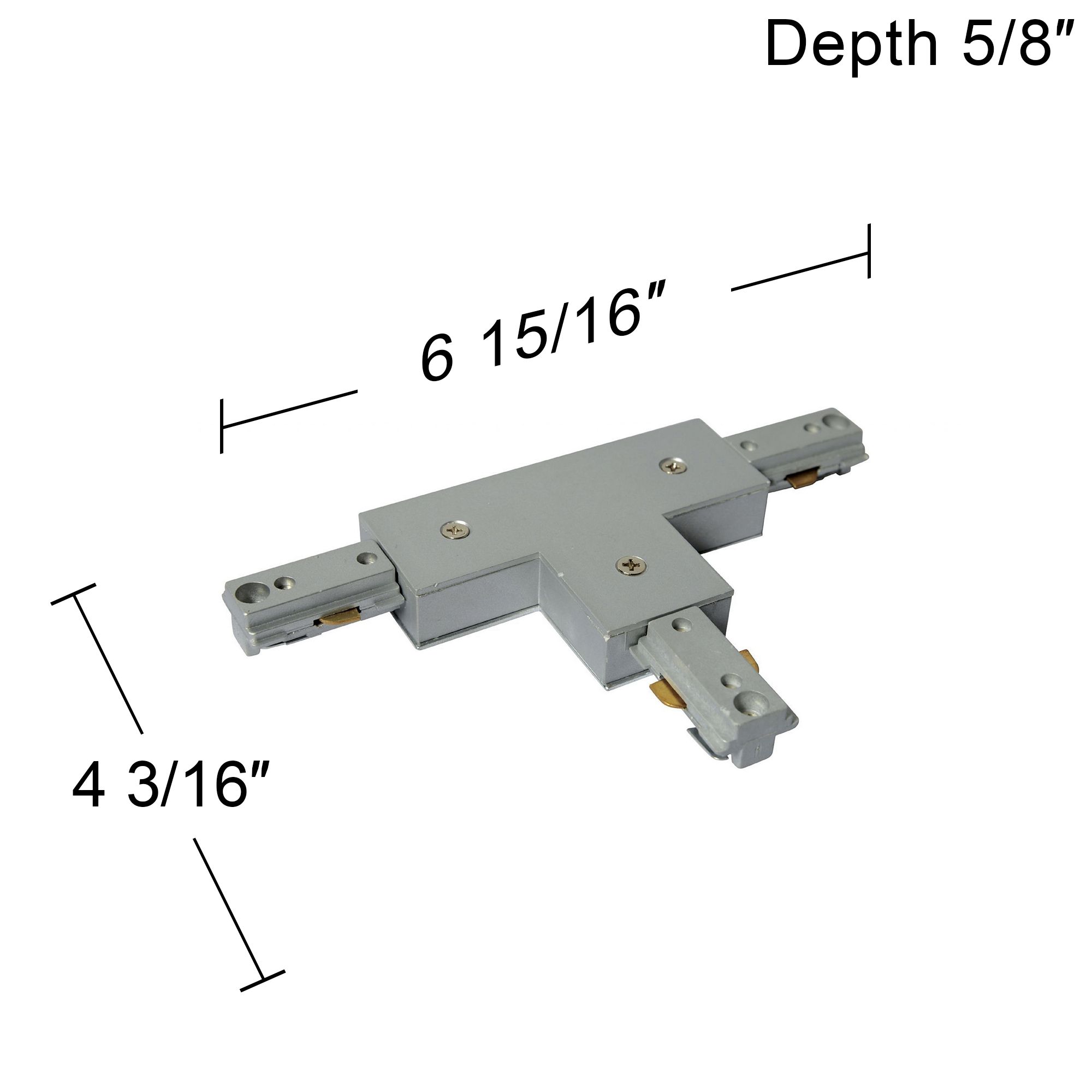 Image 3 Silver Halo Compatible T-Shaped Track Connector more views