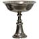Silver - Large Cast Aluminum Serving Stand - 14In Ht. X 20In W. X 14In D.