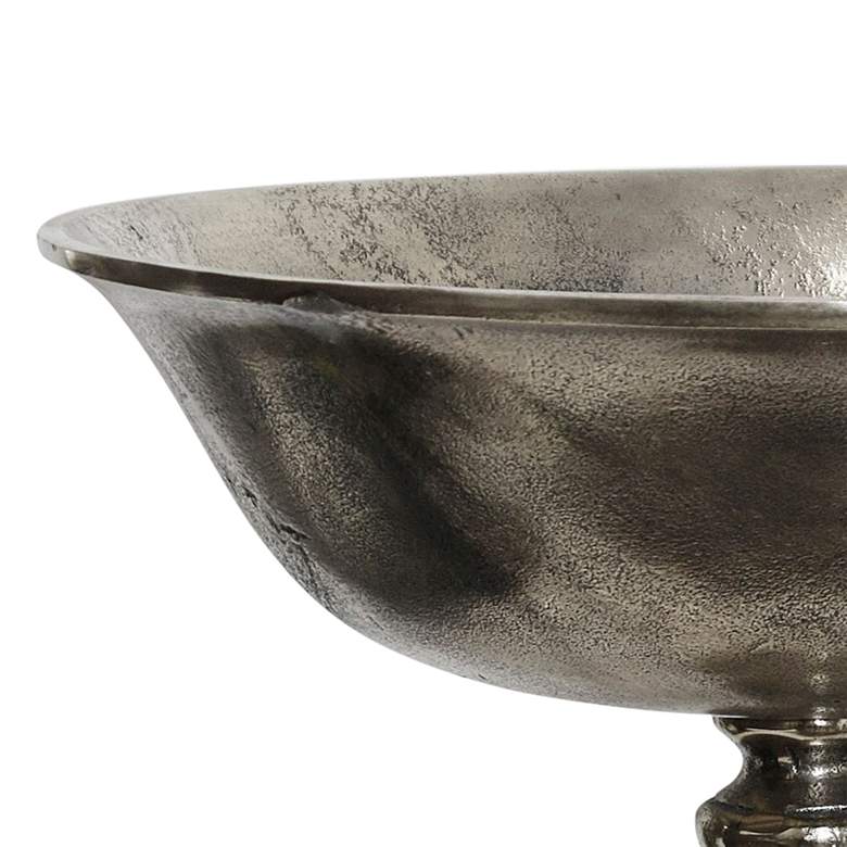 Image 2 Silver - Large Cast Aluminum Serving Stand - 14In Ht. X 20In W. X 14In D. more views