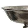 2_Silver - Large Cast Aluminum Serving Stand - 14In Ht. X 20In W. X 14In D. more views