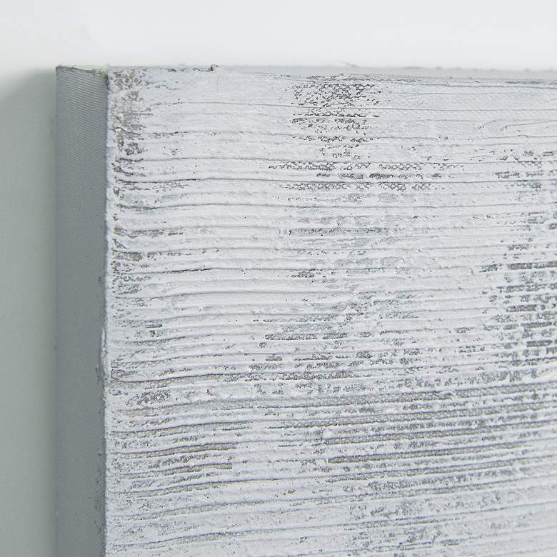 Image 4 Silver Light 36 inch Wide Metallic 2-Piece Canvas Wall Art Set more views