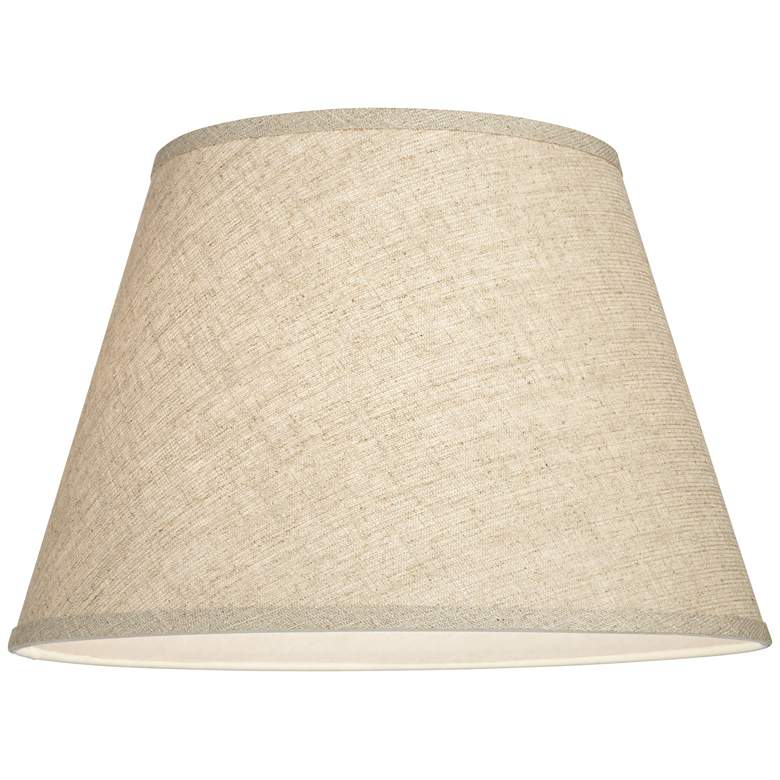 Image 3 Silver Linen Cone Lamp Shade 10x16x11 (Spider) more views