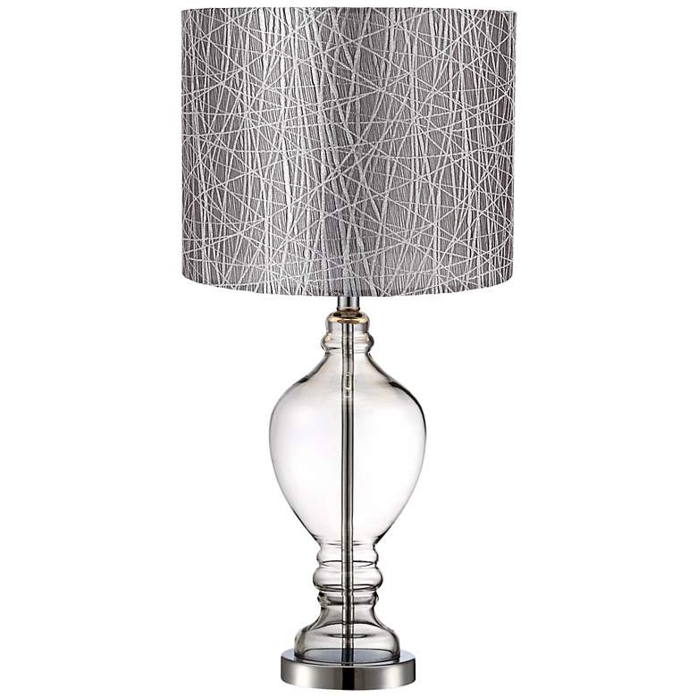 Image 1 Silver Lines Apothecary Urn Glass Table Lamp