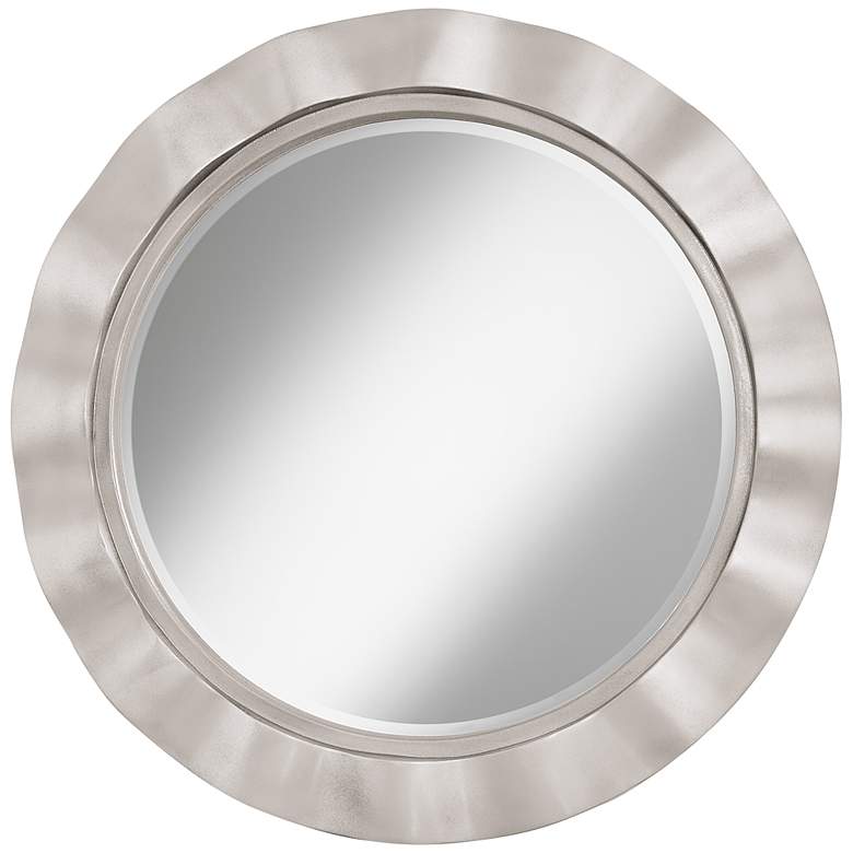 Image 1 Silver Lining Metallic 32 inch Round Brezza Wall Mirror
