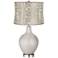 Silver Lining Metallic Abstract Squiggles Shade Ovo Lamp