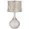 Silver Lining Metallic Abstract Squiggles Shade Spencer Lamp