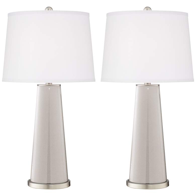 Image 1 Silver Lining Metallic Leo Table Lamp Set of 2