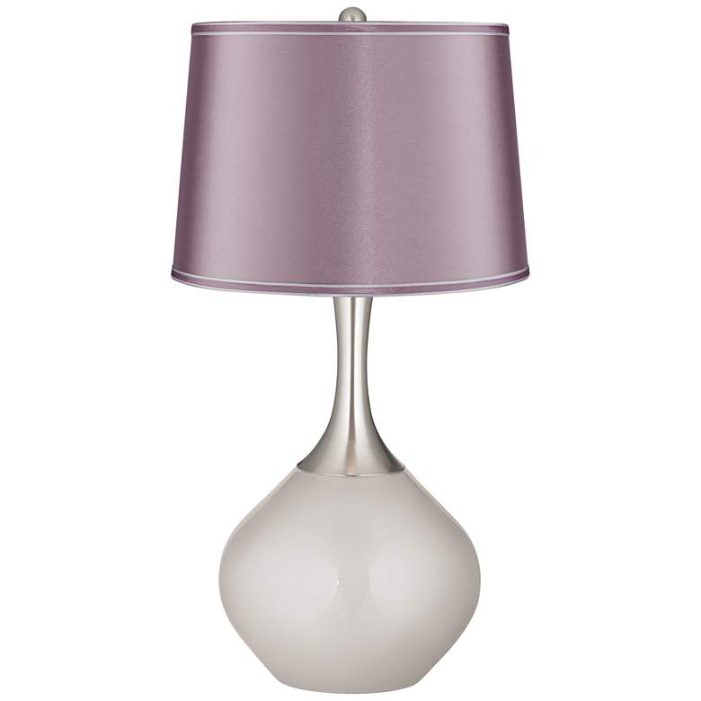 Image 1 Silver Lining Metallic Mauve Shade Spencer Table Lamp