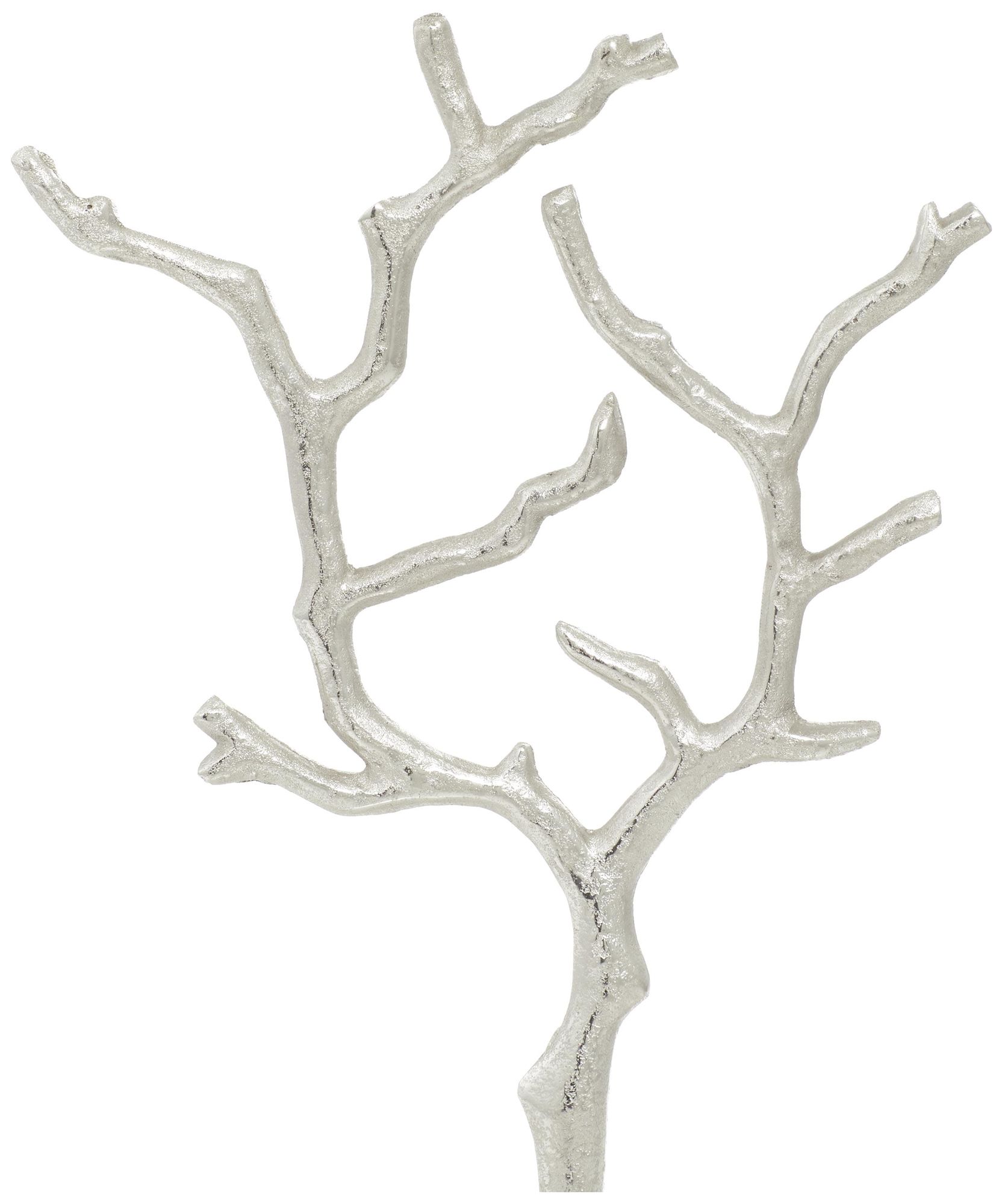 Image 2 Silver Marble Modern Jewelry Stand, 9" x 3" x 13" more views