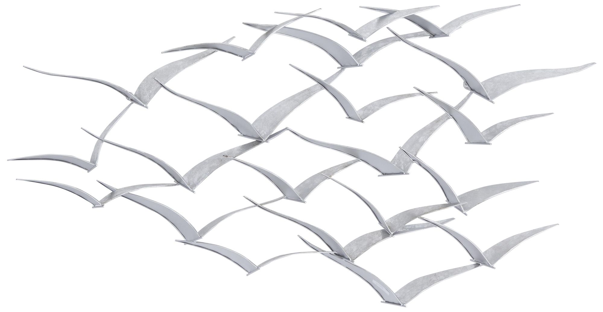 Image 2 Silver Metal Coastal Wall Decor, 48" x 3" x 25"