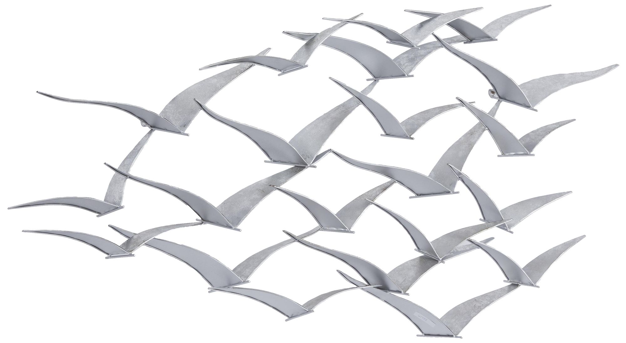 Image 5 Silver Metal Coastal Wall Decor, 48" x 3" x 25" more views