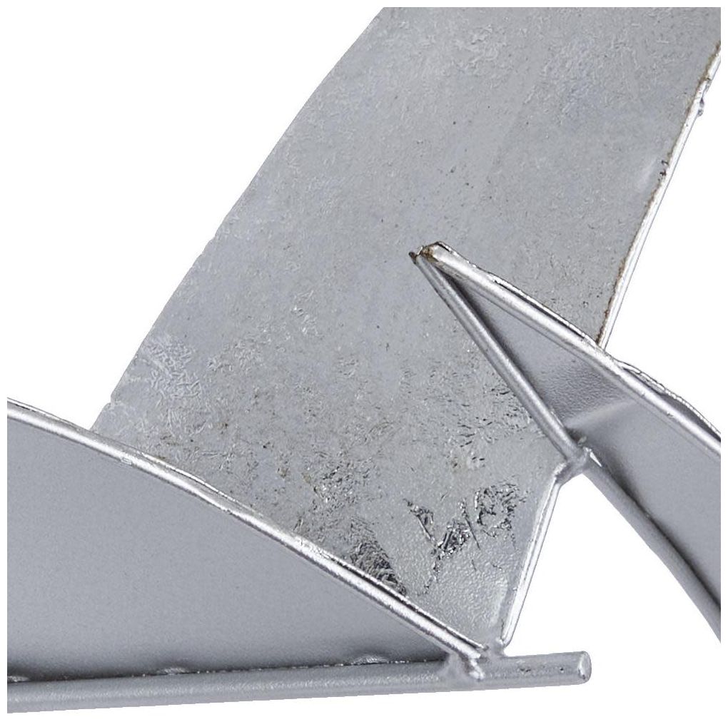 Image 7 Silver Metal Coastal Wall Decor, 48" x 3" x 25" more views