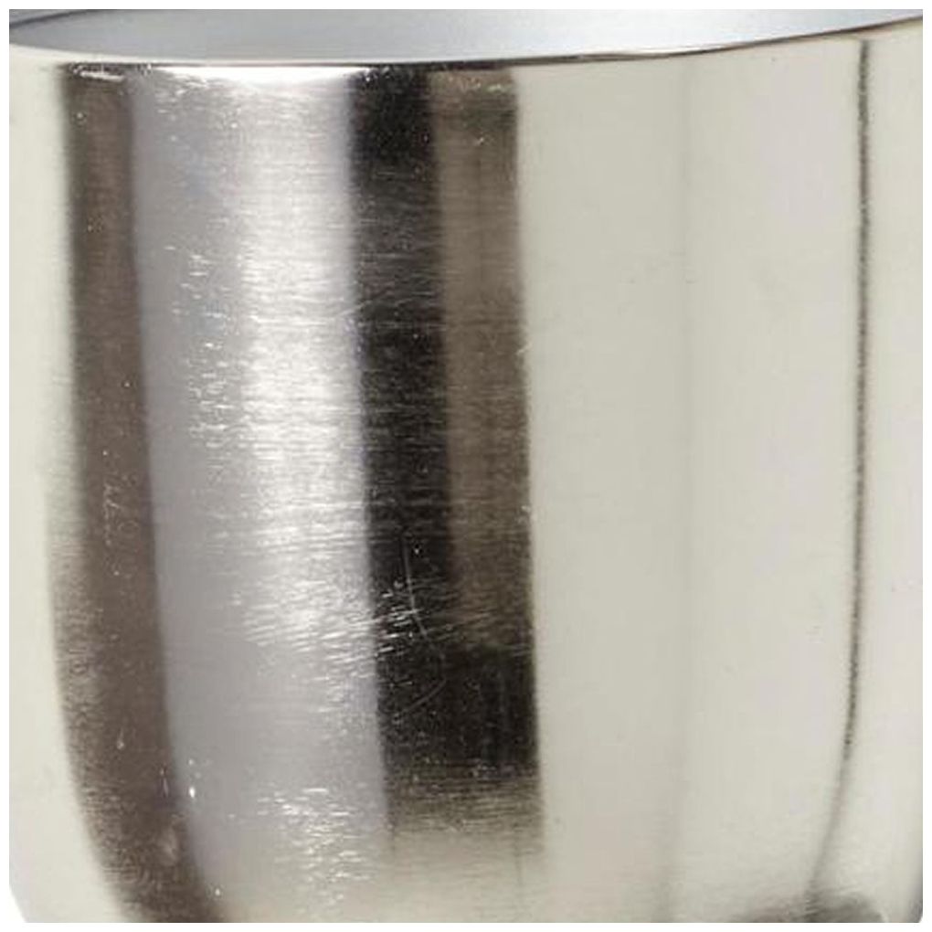 Image 7 Silver Metal Contemporary Planter, 12" x 12" x 25" more views