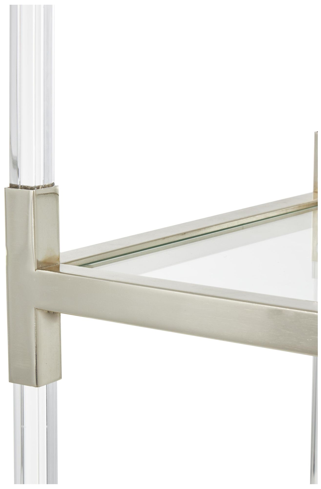 Thumbnail3 of Silver Metal Contemporary Shelving Unit, 22" x 16" x 70" more views