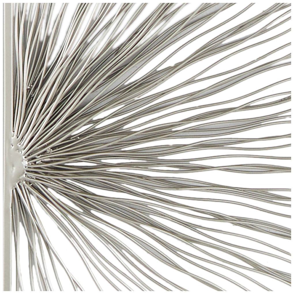 Silver Metal Glam Wall Decor, S/2 22"W, 30"H